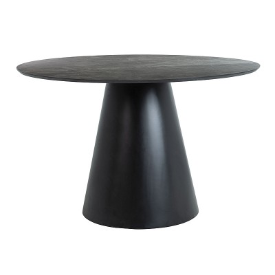 Стол обеденный SIGNAL ANGEL эффект серого мрамора/черный мат 120